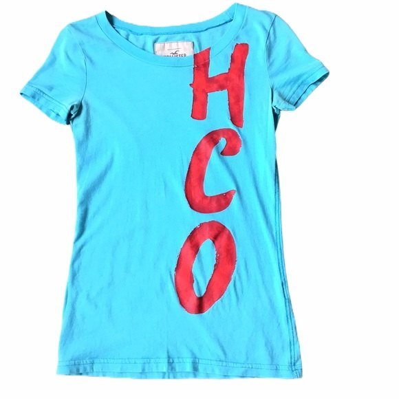 Hollister Bright Blue Short Sleeve Size XS - Picture 1 of 4